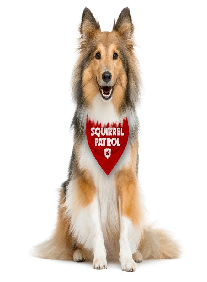 ZPPRJF Squirrel Patrol Dog Bandana, Red Dog Bandana, Funny Cute Dog Bandana, Paw Patrol Dog Costume, Pet Dog Triangle Scarf, Dog Bandana for Small Medium Large Dogs, Gift for Dog Lover (D20) - Image 3